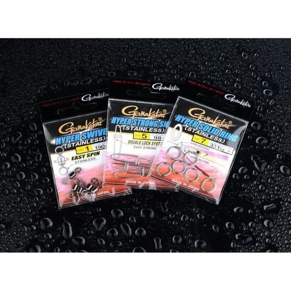 Rostfria krokar - GAMAKATSU - Modell 3 - Nickel - 7-pack - Hyper Stark