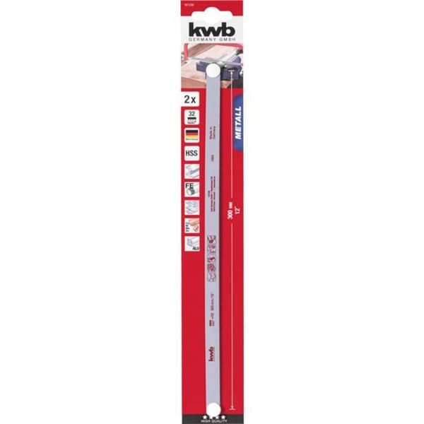Metallsågsblad - KWB - 187230 - HSS - Flexibel - Grå