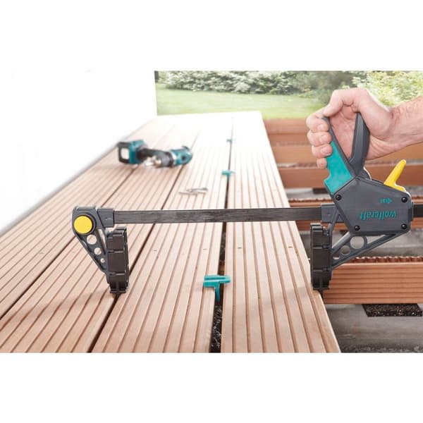 wolfcraft - Handledsklämma för terrassinstallation - Öppning 450 mm - ref. 6985000