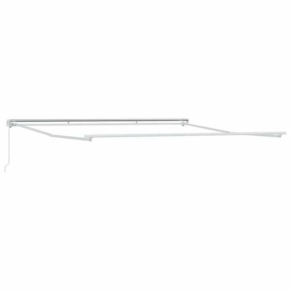 vidaXL Markisram Vit 500 × 350 cm Aluminium 313197
