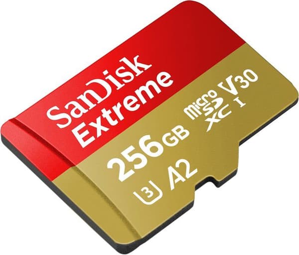 Minneskort - SanDisk - Extreme - 256 Go - MicroSDXC - UHS-I - Klass 10