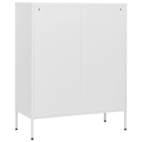 vidaXL byrå Vit 80x35x101,5 cm Stål