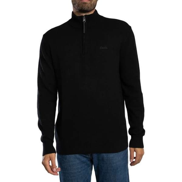 Pull Demi-Zip I Blandad Ull - Superdry
