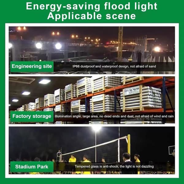 LED-projektor - ELEGANTED - 60W - IP66 Vattentät - 6000LM - 6500K Kallvit
