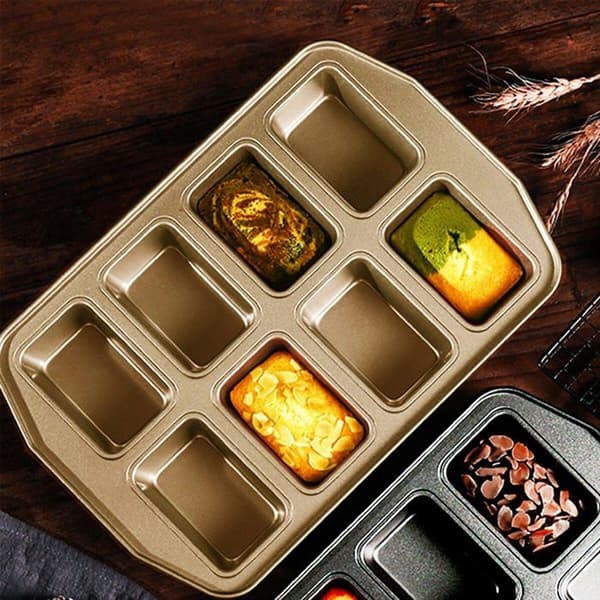 Kakform - Kilimazart - Mini brödform - Kolfiber - Non-stick - 8 hål
