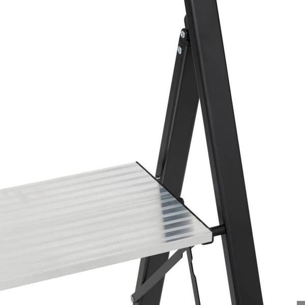 Grå aluminiumstege 3 steg H105cm - 5 five simply smart