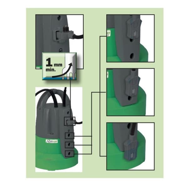 Pump "tömningspump" - 400 W - Grå och grön