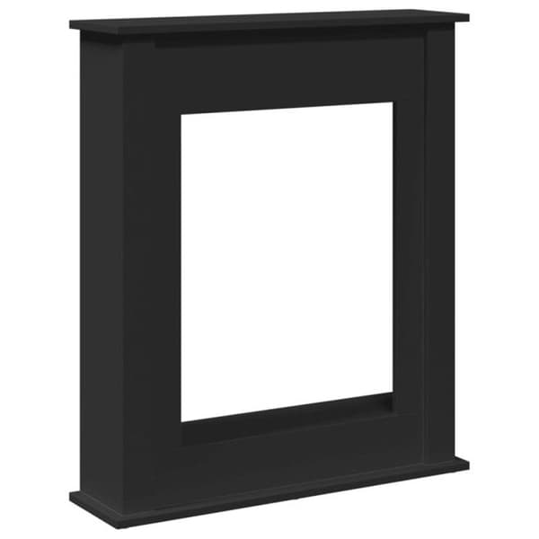 Svart spisram 75x20x87,5 cm ingenjörsträ