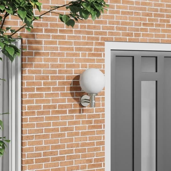 Utomhusvägglampa med sensor i rostfritt stål IP44