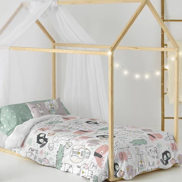 Sängkläder set - Bästa kompisar - 140x200 cm - 100% bomull - Högupplöst digitaltryck