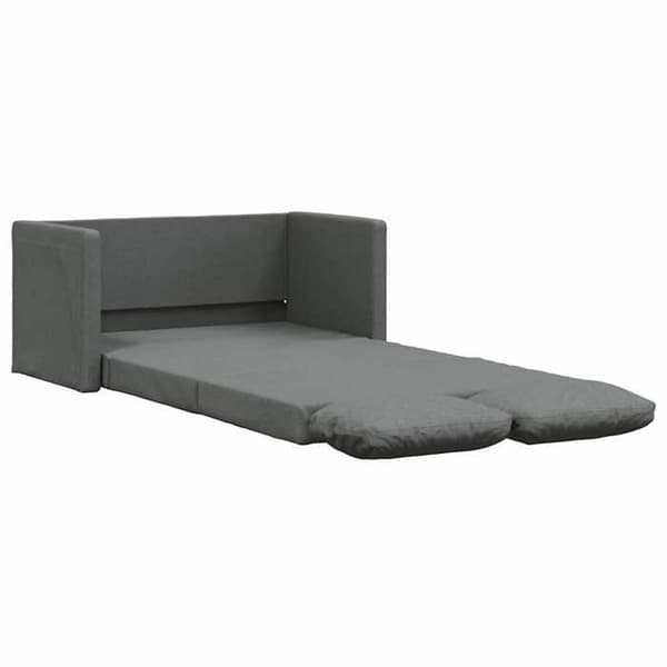 vidaXL 2-i-1 bäddsoffa Mörkgrå 112x174x55 cm Tyg 353965