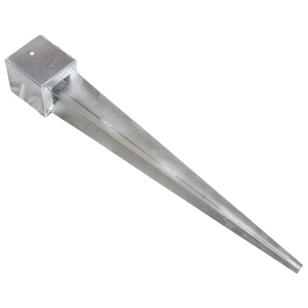 vidaXL Ground Stakes 6 st Silver 12x12x89 cm Galvaniserat stål