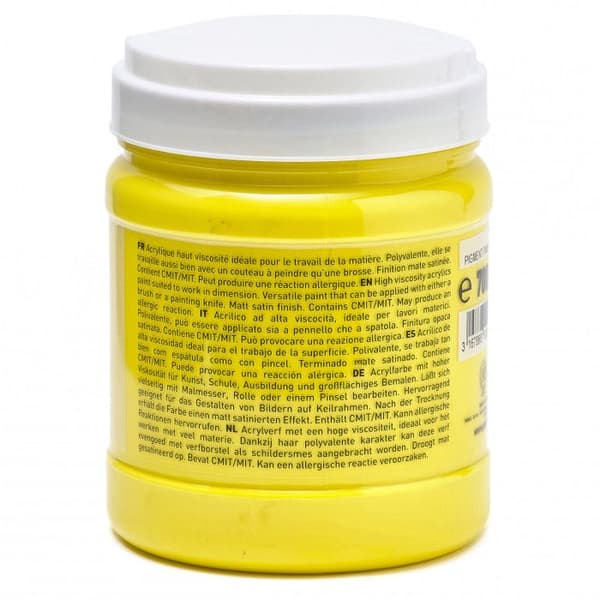 Akrylfärg - PÉBÉO - Primär Gul - 700 ml - Pop Art - Blandad