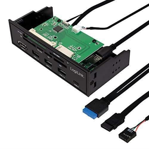 Multifunktionspanel - Logilink - UA0341 - Kortläsare - USB 3.0 - eSATA - 5,25"