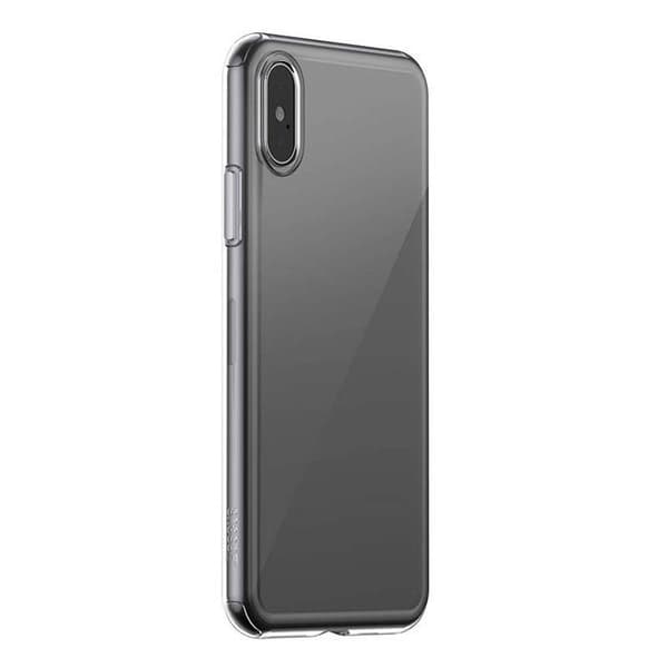Coque - BASEUS - iPhone XS MAX - Transparent - Halvskyddande - Hög skydd
