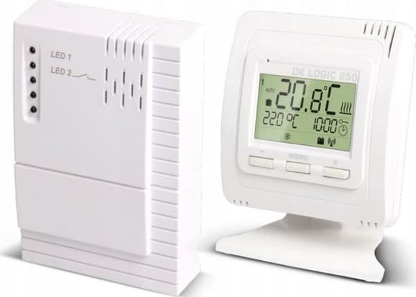 Rumstemperaturregler - DK SYSTEM - DK LOGIC 250 - Trådlös - Programmerbar - Lätt kontroll av temperaturen