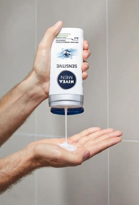 Duschgel känslig för män