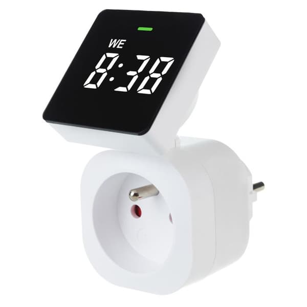 Programmerbar kontakt - GreenBlue - GB610 E - Digital klocka - Max last 16A - IP20