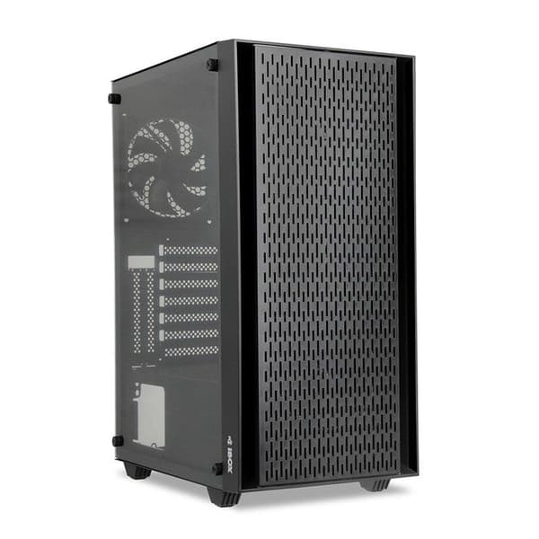 PC-chassi - IBOX - Cetus 903 - Midi Tower Svart - ARGB-belysning - Micro-ATX/Mini-ITX - GPU upp till 290 mm