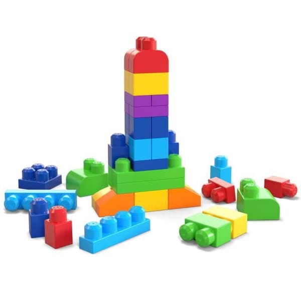 Mega Bloks - Classic Medium Bag 60 tegelstenar - Byggstenar - 12 månader och + DCH55