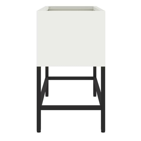 Höjdodlare 60x26x45 cm Vit Stål