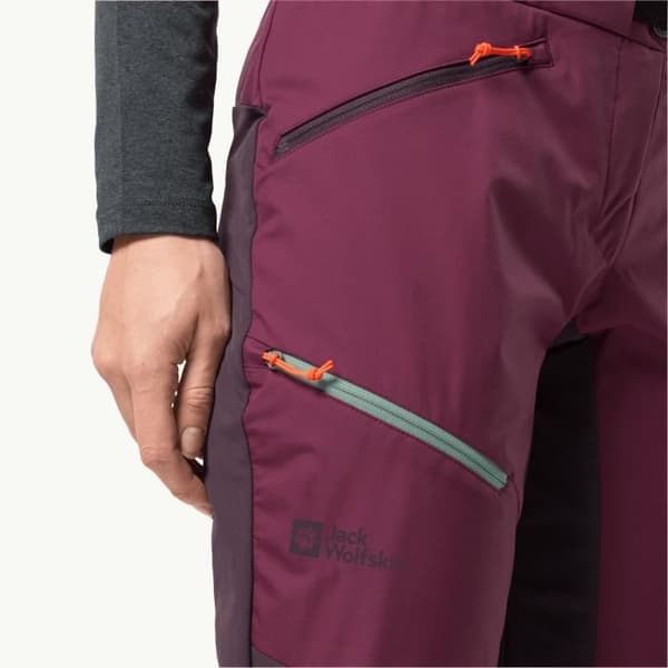 Jack Wolfskin Alpspitze damskidbyxor - vilda bär - 34