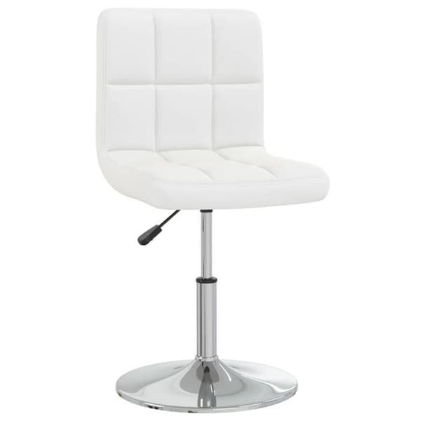vidaXL Matstol Vit Konstläder 3087438