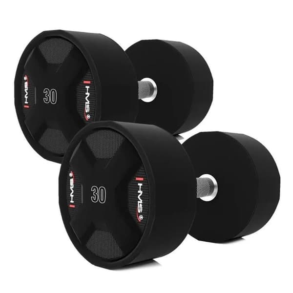 Set med hantlar - HMS - HPC - Polyuretan - 40-50 kg - 10 stycken