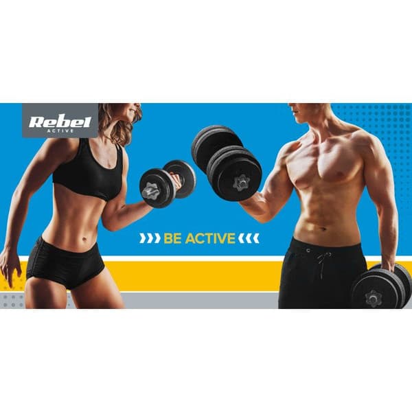 Rakt styrketräningsbänk Rebel Active