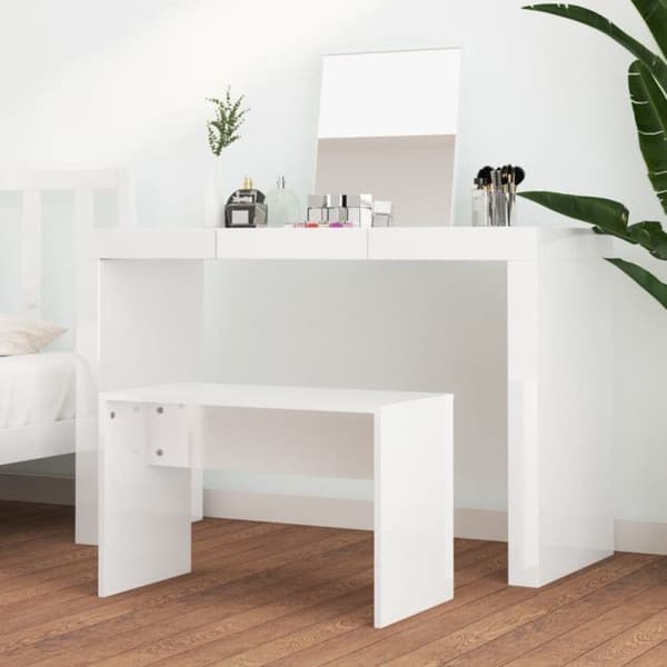 Sminkpall Blank vit70x35x45cm Konstruerat trä