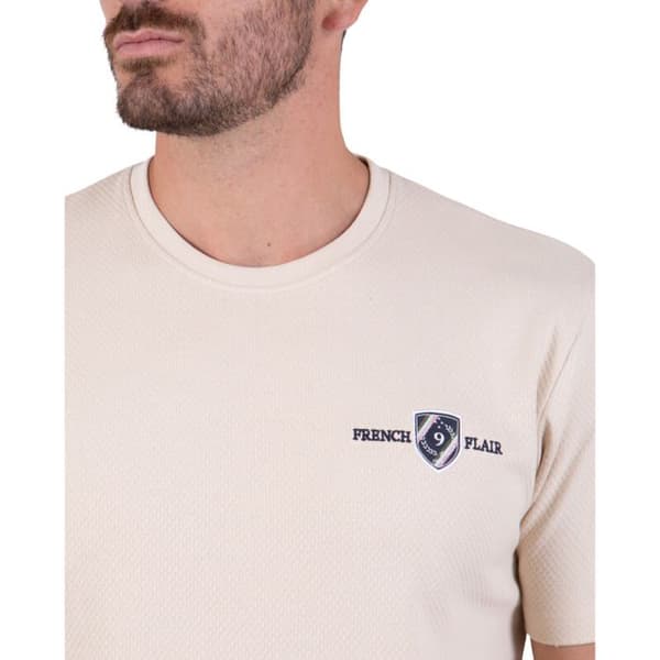 T-shirt i mönstrad mesh Camberabero