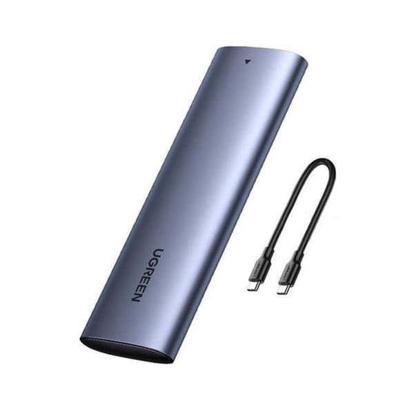 Extern USB-C-hölje - ICY BOX - NVMe M.2 Typ 2280 - USB 3.1 - Grå - Hög prestanda