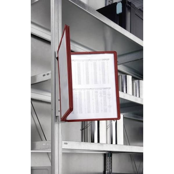 Hållbar transparent röd A4-panel 325 x 360 x 260 mm – robust stöd VARIO