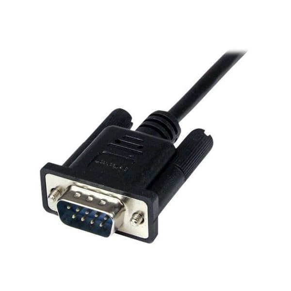 StarTech Nullmodemkabel RS232 DB9 hane-hona 2 m svart