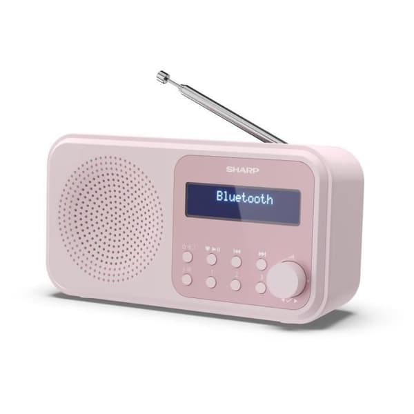 Radiopportabel - SHARP - DR-P420 (PK) - DAB/DAB+/FM - Bluetooth - USB/batteri strömförsörjning