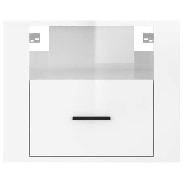 816885 vidaXL Väggsängbord 2 st Vit glans 50x36x40 cm