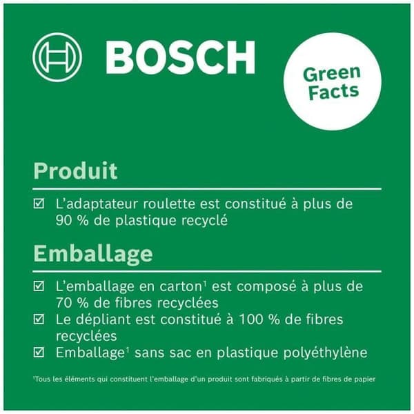 Bosch länkhjulsadapter