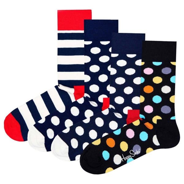 Happy Socks Strumpor Mix - ,Förpackning med 4,2x 2-Pack Klassiska Crew