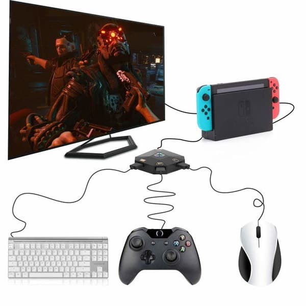 INF Mus/tangentbordsadapter för Nintendo Switch, PS4, Xbox One/360, PS3