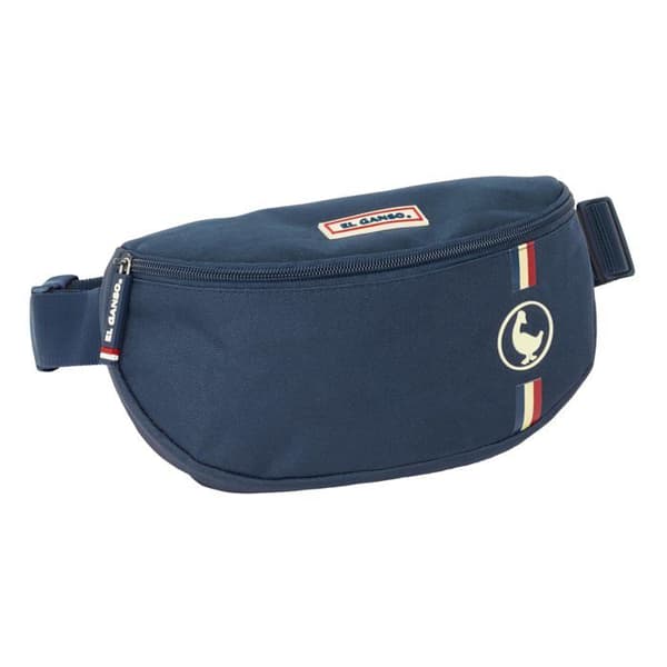 Barnväska - safta - 23x9x14 cm - Mörkblå - Hållbar polyester - Dragkedja - Avslappnad