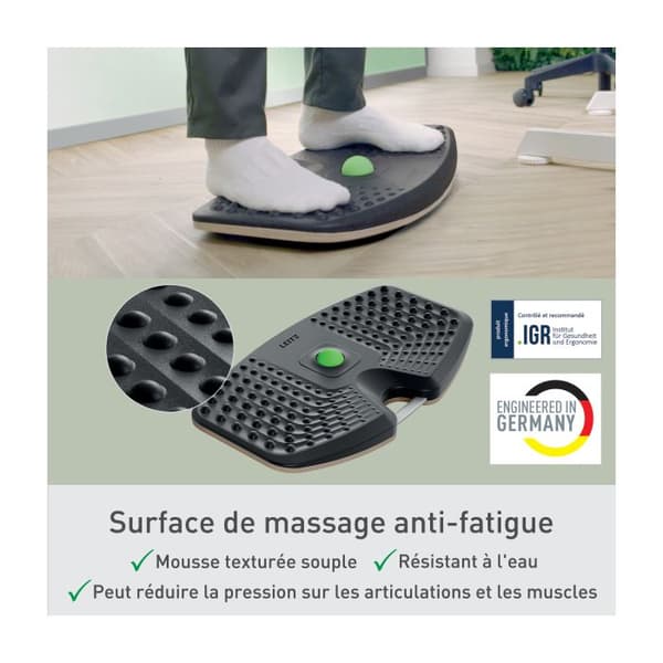 Balansbräda - Leitz Ergo Active - Lutning 14° - Antitrötthetsyta - FSC-certifierad träbas