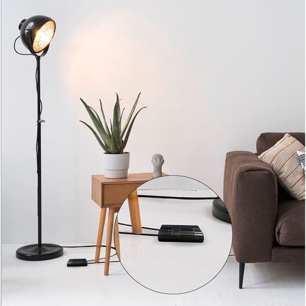 Dimmer - TIBELEC - Svart - 75-500W - 220V - Inomhus - Rektangulär