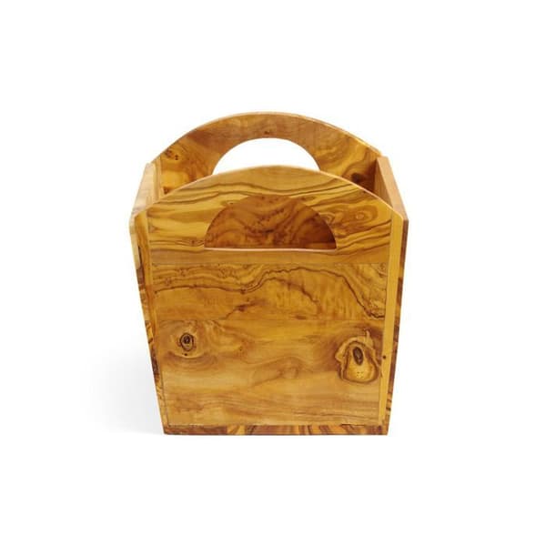 Brödbox i olivträ 245x198x(H)194 mm - Hendi