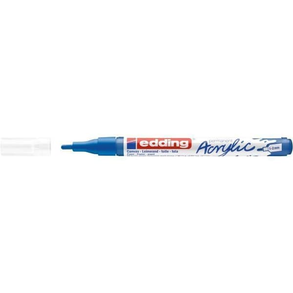 Akrylmärkpenna Fin - EDDING - 5300 - Gentianablå - Spets 1-2 mm