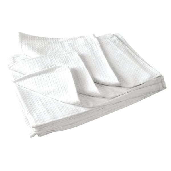 Glashanddukar - Vogue - Förpackning om 10 - 762 x 508 mm - 100 % bomull - Vit