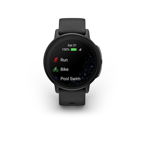 Smartklocka - GARMIN - Bounce 2 - 1,2" - GPS - Wi-Fi - Grå skiffer