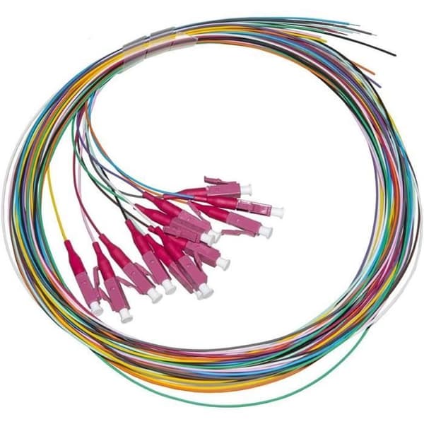 Fiberoptiska pigtailkablar - PIGTAIL - 12-pack - LC Simplex-kontakter - OM4 50/125µ - 2 meter