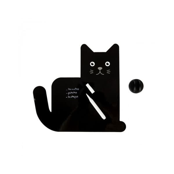 Svart magnetiskt tavla katt