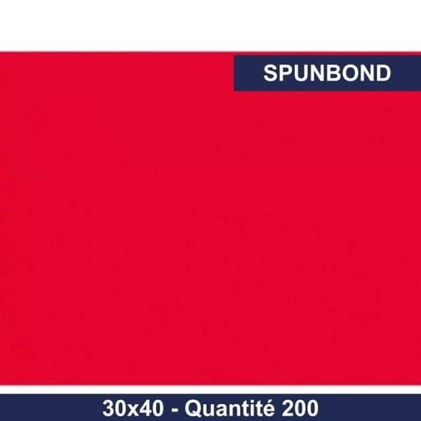 GDP - Bordstablett spunbond - röd - 30x40 - x200