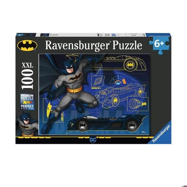 Pussel 100 bitar XXL: Batman: Batmobilen